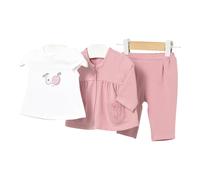 Mayoral 3-tlg. Set T-Shirt, Jacke und Leggings Apfel 86 rosa/natur