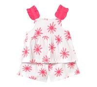 Mayoral Baby 2-tlg. Set Krepp-Top und -Shorts Blumen 92 natur/pink