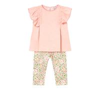Mayoral Baby 2-tlg. Set T-Shirt Flügelarm und Leggings Blumen 80 rosa/bunt