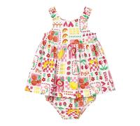 Mayoral Baby Kleid ohne Arm Früchte 68 natur/bunt