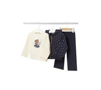 MAYORAL Baby Set 3-teilig Jacke, Langarmshirt, Hose dunkelblau | 74