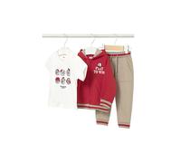 MAYORAL Baby Set 3-teilig Jacke, T-Shirt und Hose rot | 86