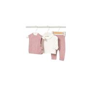 MAYORAL Baby Set 3-teilig Langarmshirt, Pullunder und Hose rosa | 68