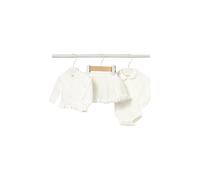 MAYORAL Baby Set 3-teilig Strickjacke, Body und Rock creme | 68