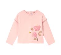 Mayoral Baby Shirt langarm Blume Schmetterling 80 rosa