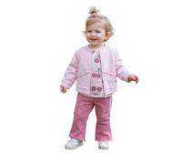 Mayoral Frühlingsanzug für Mädchen, 12 Monate - 80 cm, Rosa, Kirschmotiv, 3-teilig