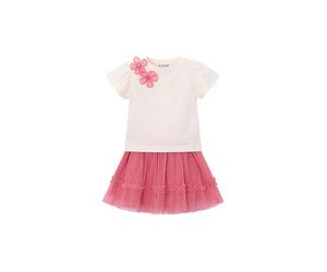 MAYORAL Mädchen Set 2-teilig T-Shirt und Rock pink | 116