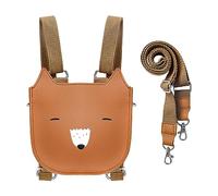 Mayplous Kinderrucksack Umhängetasche für Kinder Mini-Rucksack für Mädchen Umhängetasche für Jungen Geldbörse für Teenager Süße Tiertasche 2-in-1-Stilab 3 Jahren L16xD7xH17cm / L6.3xD2.8xH6.7in (Fox)