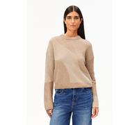 Armedangels Loose Fit Strickpullover aus Woll-Baumwoll-Mix Modell 'MAYRAA VANISE' in Beige, Größe L
