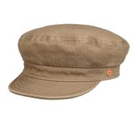 Mayser Altona Sunprotect Elbseglermütze Ballonmütze UV-Schutz Handmade Made in EU Damen Sommer Frühjahr Dunkelbeige 62 cm