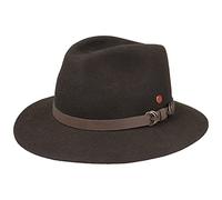 Mayser Baron Georgia Outdoorhut Traveller Wollfilz Made in EU Herren Sommer Winter Dunkelbraun 59 cm