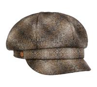Mayser CIA Merino Ballonmütze Schirmmütze Schildmütze Baker-Boy-Mütze Newsboy Cap Damen - Made in the EU mit Futter, Schirm Winter Herbst-Winter - One Size beige