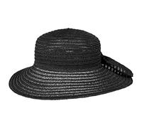 Mayser Cilina Hanfhut Sonnenhut Schlapphut Strohhut Damenhut Damen - Made in The EU Sommer Frühling-Sommer - One Size schwarz