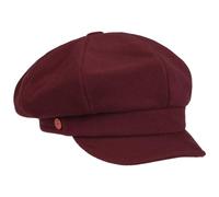 Mayser Damen Ballonmütze Wide Fit Visor Made in EU Herbst Winter Bordeaux S (55-56 cm)