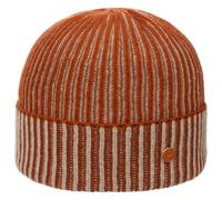 Mayser Harper Kaschmir Beanie Strickmütze Umschlagmütze meliert Handmade Made in Italy Damen Herren Winter Herbst Terracotta One Size