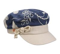 Mayser Kaylee Elbsegler Elbseglermütze Baker-Boy-Mütze Schiffermütze Damencap Damen - Made in The EU mit Schirm, Schirm Sommer Frühling-Sommer - S (55-56 cm) dunkelblau