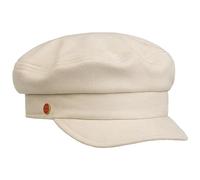 Mayser Kendy Vagabond Elbsegler Schirmmütze Schildmütze Baker-Boy-Mütze Damen - Made in The EU mit Schirm Winter Herbst-Winter - M (57-58 cm) cremeweiß