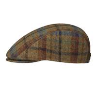 Mayser Lennart Check Flatcap Schirmmütze Karomuster Made in EU Herren Herbst Winter beige 60 cm