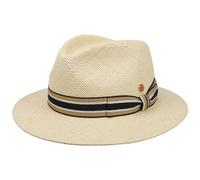 Mayser Mathis Panamahut Strohhut Sonnenhut Sommerhut Panamastrohhut Damen/Herren - Made in The EU mit Ripsband Sommer Frühling-Sommer - XL (60-61 cm) Natur