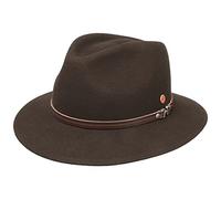 Mayser Mathis Trekkinghut Traveller Wollfilzhut Ledergarnitur Made in EU Damen Sommer Winter braun 59 cm