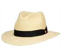 Mayser Menton klassischer Panamahut aus Stroh - Natur-Schwarz (4-8001) - 64,5 cm (64)