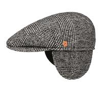 Merlino Flatcap mit Ohrenklappen by Mayser schwarz-weiß 55 cm