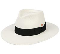 Mayser Original Panama-Hut | Sommer-Hut aus Ecuador - Handgeflochten, UV-Schutz 60, Wasserabweisend, Bruchschutz, Weiß, Herren, Erwachsener, Panama, Fedora, Pull-on, Stroh