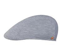 Mayser Prince Soft Flatcap Schirmmütze Schiebermütze Sommercap Herren - Made in The EU mit Schirm, Schirm Frühling-Sommer Sommer - 57 cm blau