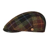 Mayser Sidney Harris Tweed Flatcap Schirmmütze Schiebermütze Wollcap Herrencap Herren - Made in The EU mit Schirm, Futter Winter Herbst-Winter - 61 cm Bordeaux