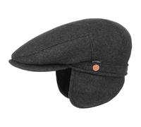 Mayser Sympatex Schirmmütze Flatcap mit Ohrenklappen Outdoor Fleecefutter Herren Sommer Winter Made in EU grau 57 cm