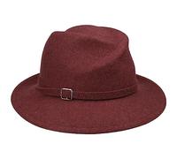 Mayser Twisted Crown Wollhut Wollfilzhut Filzhut Damenhut Damen - Made in The EU Winter Herbst-Winter - One Size rot