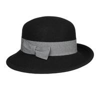 Mayser Valerie Damenhut Wollhut Wollfilzhut Damen - Made in The EU mit Ripsband Winter Herbst-Winter - One Size schwarz