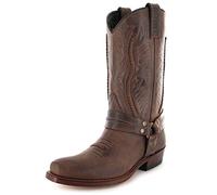 Mayura Boots Unisex Biker Boots MB007 Bikerstiefel Bikerstiefel Lederstiefel Braun 47 EU