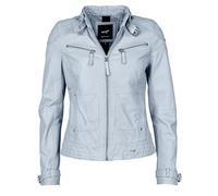Lederjacke MAZE "31Ryana", Damen, Gr. S, blau (sky), Obermaterial: 100% Leder, Lamm / Futter: 100% Baumwolle / Ärmelfutter: 100% Polyester, Jacken (14464631-S) sky