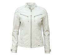 Lederjacke MAZE "31Ryana", Damen, Gr. XXL, weiß, Obermaterial: 100% Lammleder; Futter: 100% Baumwolle; Ärmelfutter: 100% Polyester, Jacken (88973343-XXL) weiß