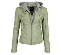 Maze Damen Lederjacke Mico Green Dust XL