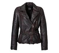 Lederjacke MAZE "Valbom", Damen, Gr. M, rot (bordeaux), Obermaterial: 100% Lammleder; Futter: 100% Polyester, Jacken (59112336-M) bordeaux
