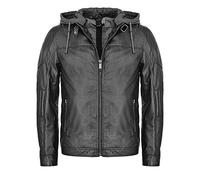 Lederjacke MAZE "Lederjacke" Gr. M, schwarz (black) Herren Jacken (64914768-M) black