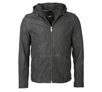 MAZE Herren Lederjacke Baton Anthracite XL
