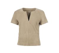 Maze Lederhemd Damen taupe, S