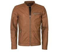 Lederjacke MAZE "42020524", Herren, Gr. L, braun (cognac), Obermaterial: 100% Lammleder. Innenfutter: 100% Baumwolle. Ärmelfutter: 100% Polyester, ohne Bündchen, Jacken (97689766-L) cognac