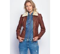 Maze Lederjacke Damen cognac, XXL