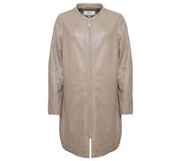 Langjacke MAZE "42023104", Damen, Gr. 46, beige (sand), Obermaterial: 100% Lammleder / Innenfutter: 100% Polyester / Ärmelfutter: 100% Polyester, Jacken (70849546-46) sand