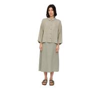 mazine 3/4 Sleeve Linen Shirt - Damen Bluse, Größe:M, Farbe:Seagrass