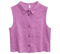 Mazine - Women's Sleeveless Linen Shirt - Bluse, Gr. S, lila/rosa (VioletPink)