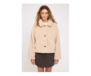 MAZINE Damen-Winterjacke 'Faux-Fur' mit Knöpfen, natural, Gr. M