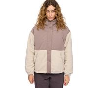 Mazine Fabric Blocking Jacket - Damen Fleecejacke grey brown/natural L