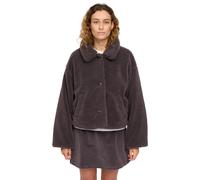 Mazine Faux-Fur Button Jacket - Kunstfelljacke eggplant L