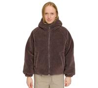 Mazine Faux-Fur Hooded Jacket - Kunstfelljacke eggplant L