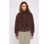 Mazine Flauschjacke aus recykeltem Plastik braun XS